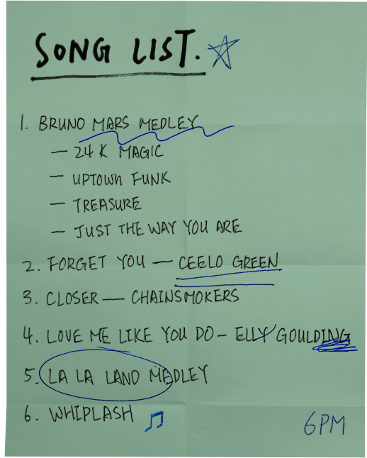 band song list