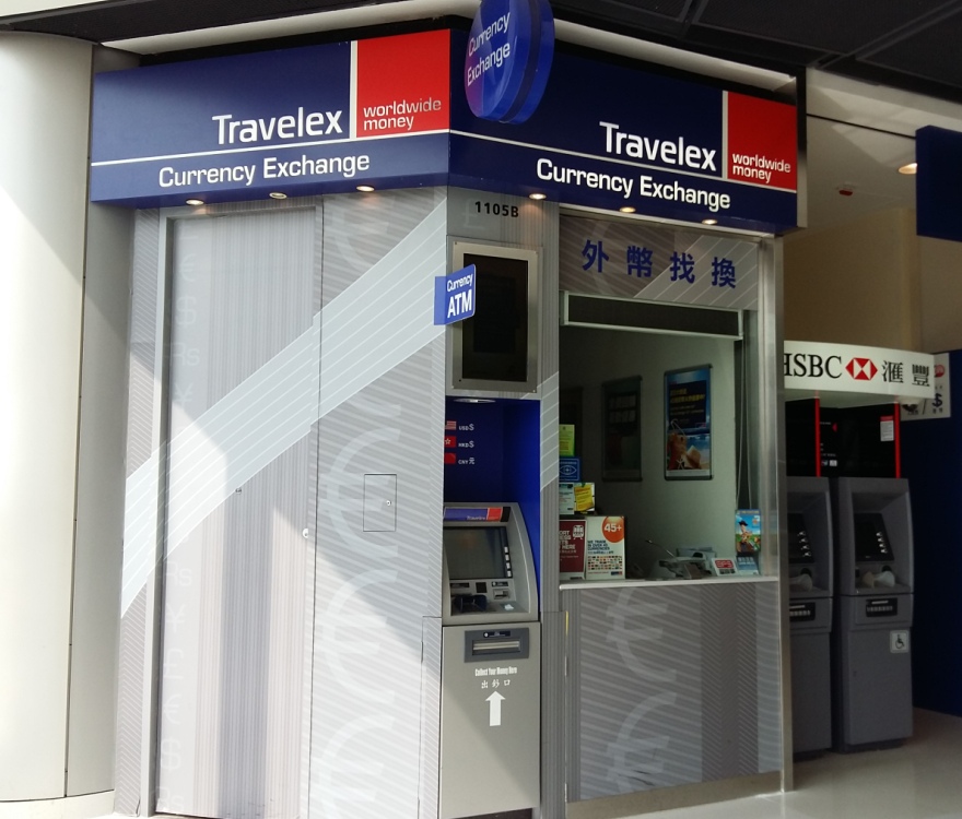 Travelex worldwide money International Finance Centre, Hong Kong